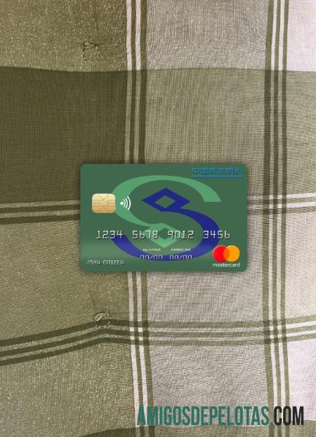 Frente Photolook do China Minsheng Bank Mastercard exemplo